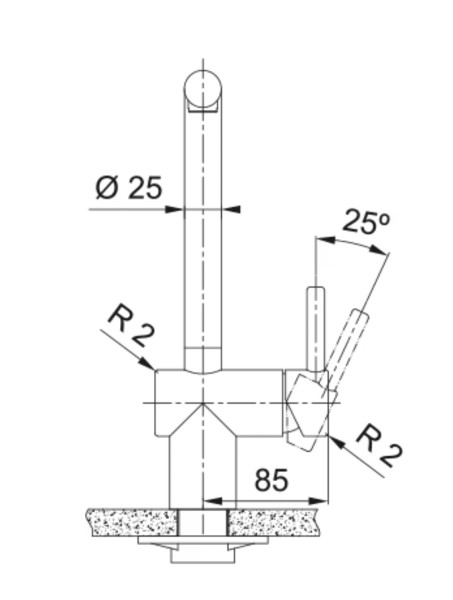 Robinet mono-commande Franke 301981 detail 3