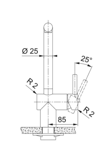 Robinet mono-commande Franke 301906/ACTIE detail 2