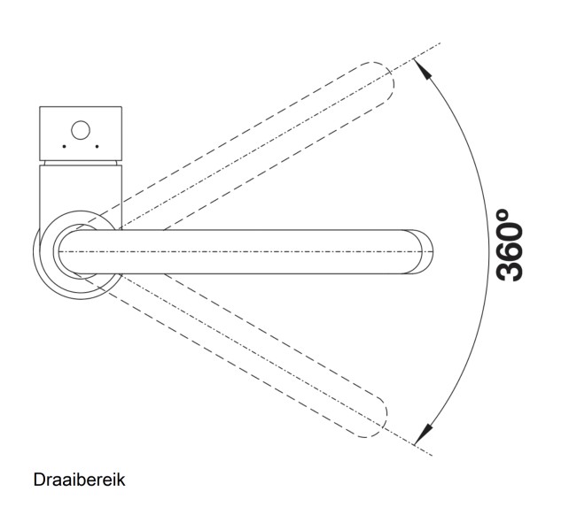 Eéngreepskraan Blanco 517742/** detail 2