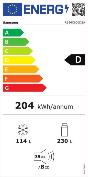 Combiné réfrigérateur/congélateur Samsung RB34C600DSA detail 4