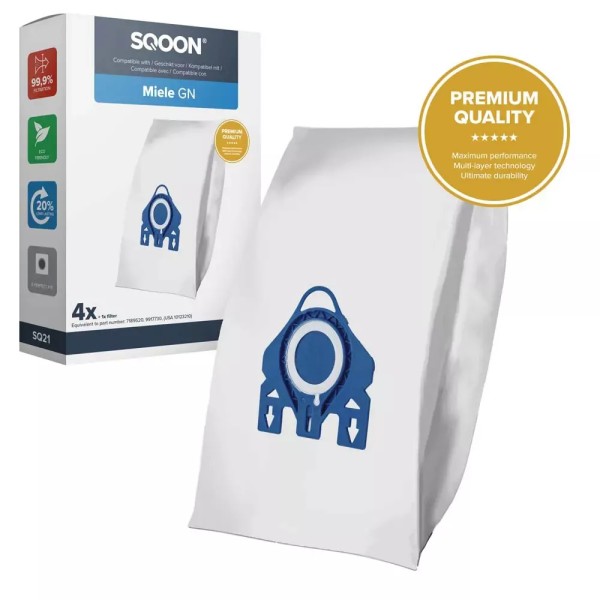 Sac d'aspirateur SQOON 52057-4 vooraanzicht