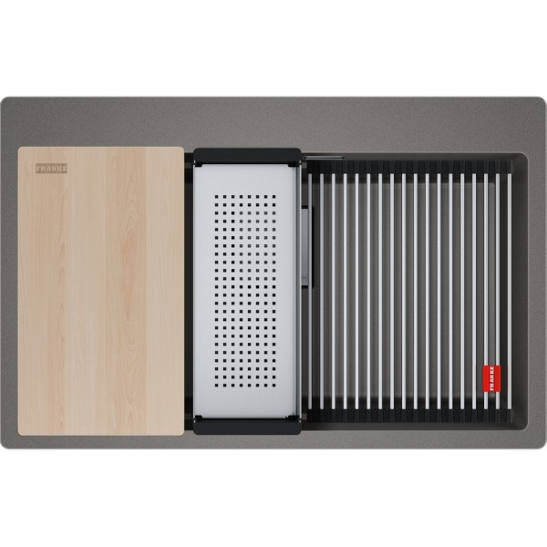 Enkele spoelbak Franke KNG610730SG1 detail 1