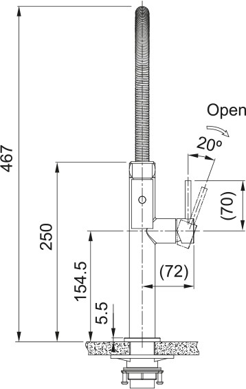 Eéngreepskraan Franke 301093 detail 6