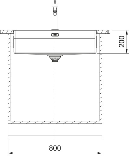Evier 1 bassin Franke BXX1107001 detail 2