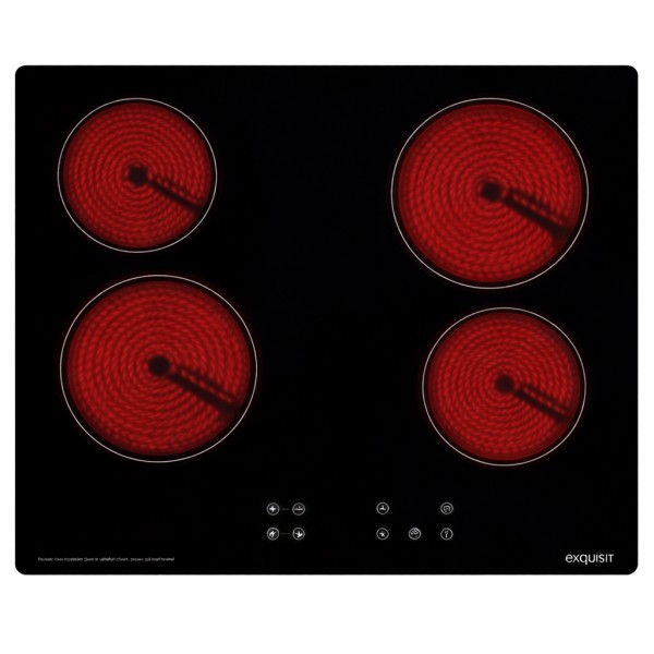Taque de cuisson vitrocéramique Exquisit EKC601-2.2 vooraanzicht