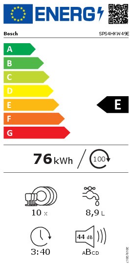 Lave-vaisselle pose libre Bosch SPS4HKW49E detail 1