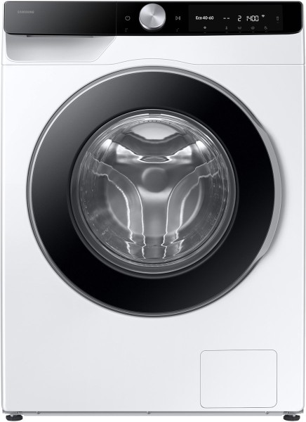 Wasmachine Samsung WW10FG6U34LKU3/zwarte deur vooraanzicht