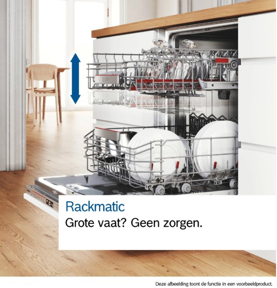 Vaatwasser volledig integreerbaar 60cm Bosch SMV46KX55E detail 2