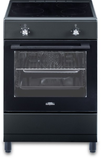 Cuisinière induction Everglades EVCK6210/zwart vooraanzicht