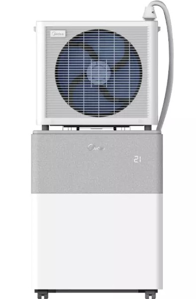 Climatisation Midea PortaSplit / met afvoerbuis vooraanzicht