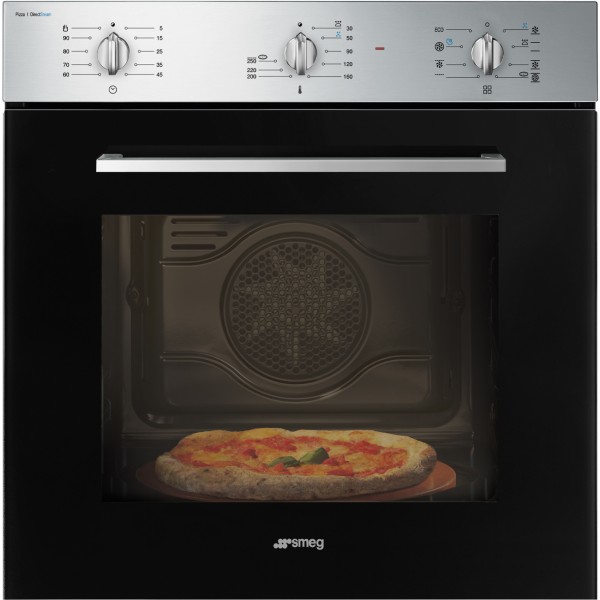 Four air pulsé/multifonction Smeg SF64M3S1PZXN vooraanzicht