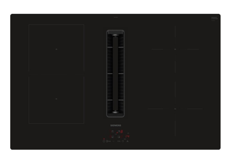 Taque de cuisson avec hotte intégrée Siemens ED811BS16E vooraanzicht