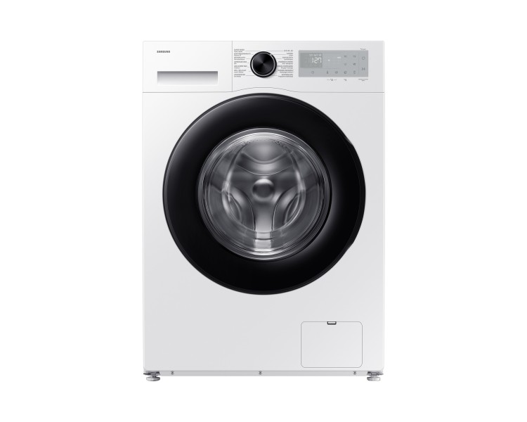 Wasmachine Samsung WW1UFG5U34AH/zwarte deur vooraanzicht