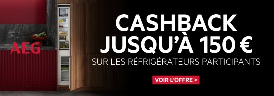 Reduction extra - cashback - du fabricant aeg - apres achat chez loeters