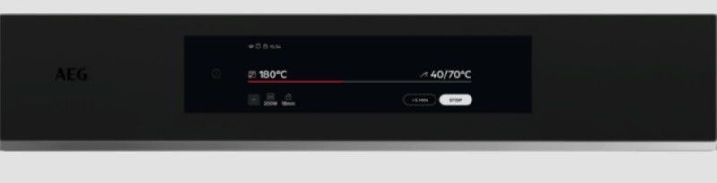 Combi : four + micro-ondes AEG TKK8N821T/Matzwart detail 1