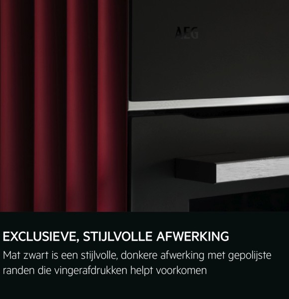 Combi : oven + stoom AEG TP9SK821T/Matzwart detail 2