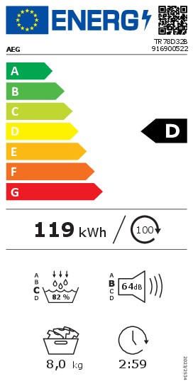 Séchoir AEG TR78D32B// detail 2