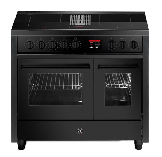 Cuisinière avec extraction STEEL CUCINE EQ10FF-4FIKW NF vooraanzicht