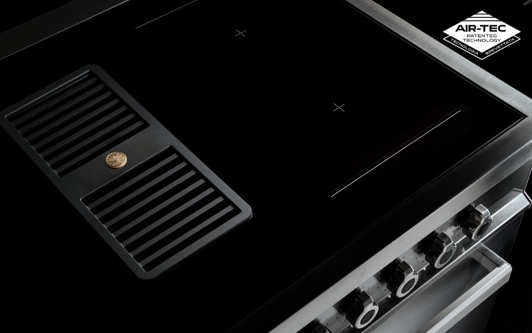 Fornuis met afzuiging Bertazzoni PROCH94I1EXT detail 3