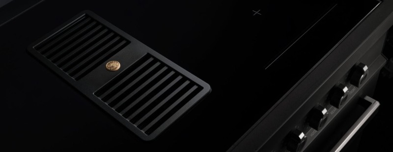 Fornuis met afzuiging Bertazzoni PROCH94I1EGIT detail 2