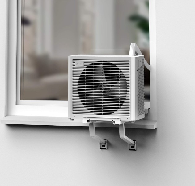 Climatisation Midea PortaSplit / met afvoerbuis detail 5