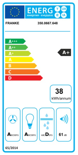 Hotte groupe aspirant Franke FDSL900WH223/ACTIE detail 2