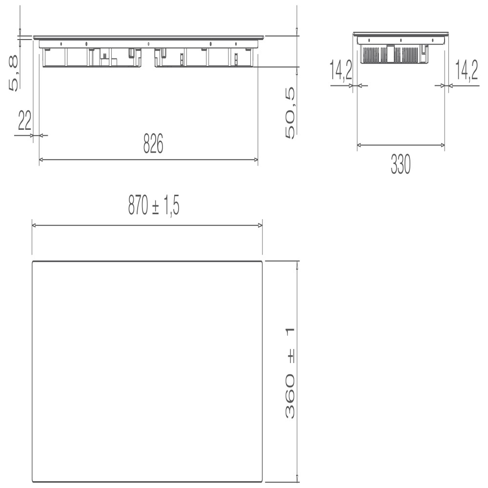 Elica Kookplaat inductie PRF 0183917