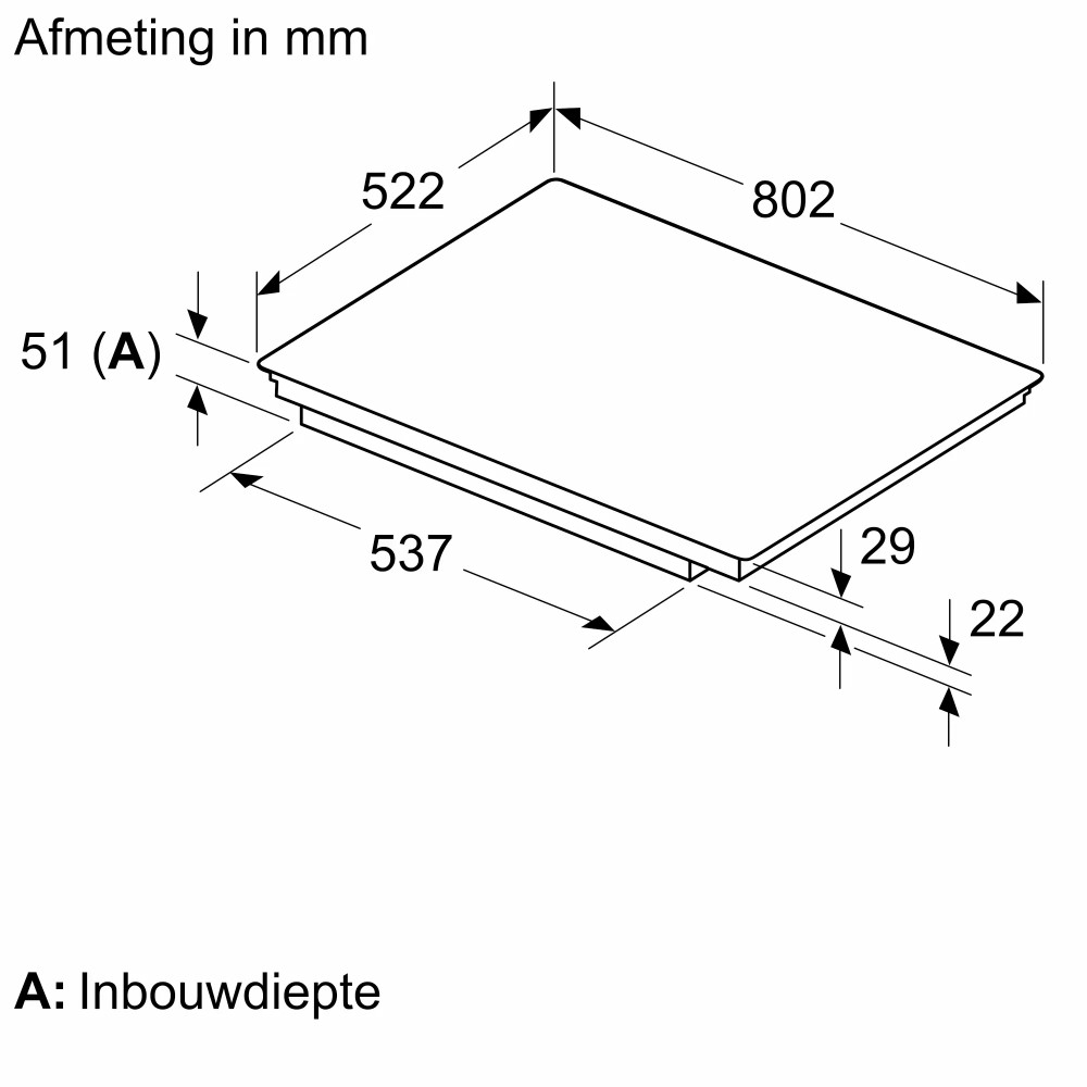 Siemens Kookplaat inductie ED 81AHWB1 E