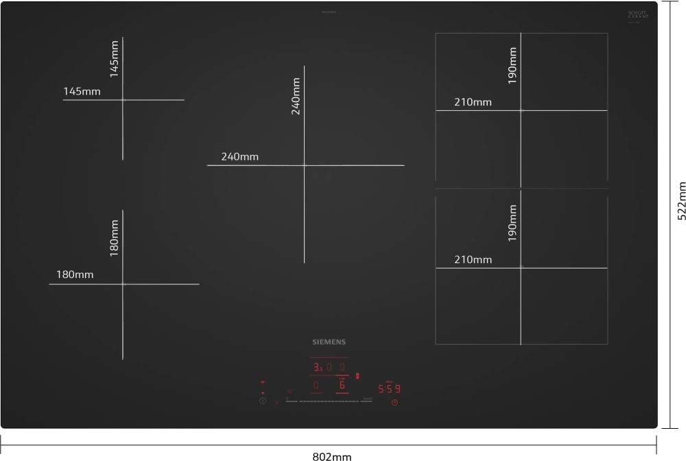 Siemens Kookplaat inductie ED 81AHWB1 E