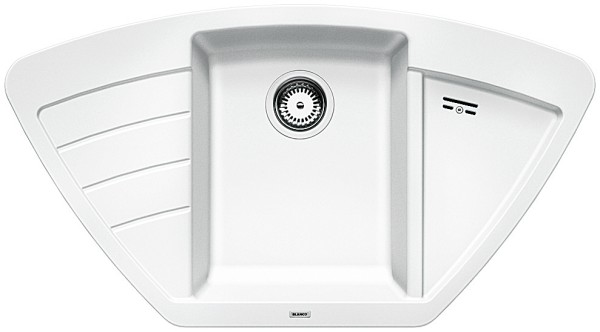 Blanco Hoekspoelbak 514758