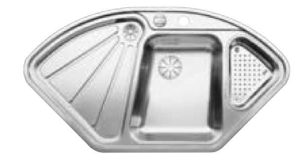 Blanco Hoekspoelbak 523667