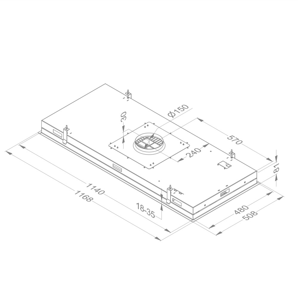 Novy Dampkap zonder motor 6849