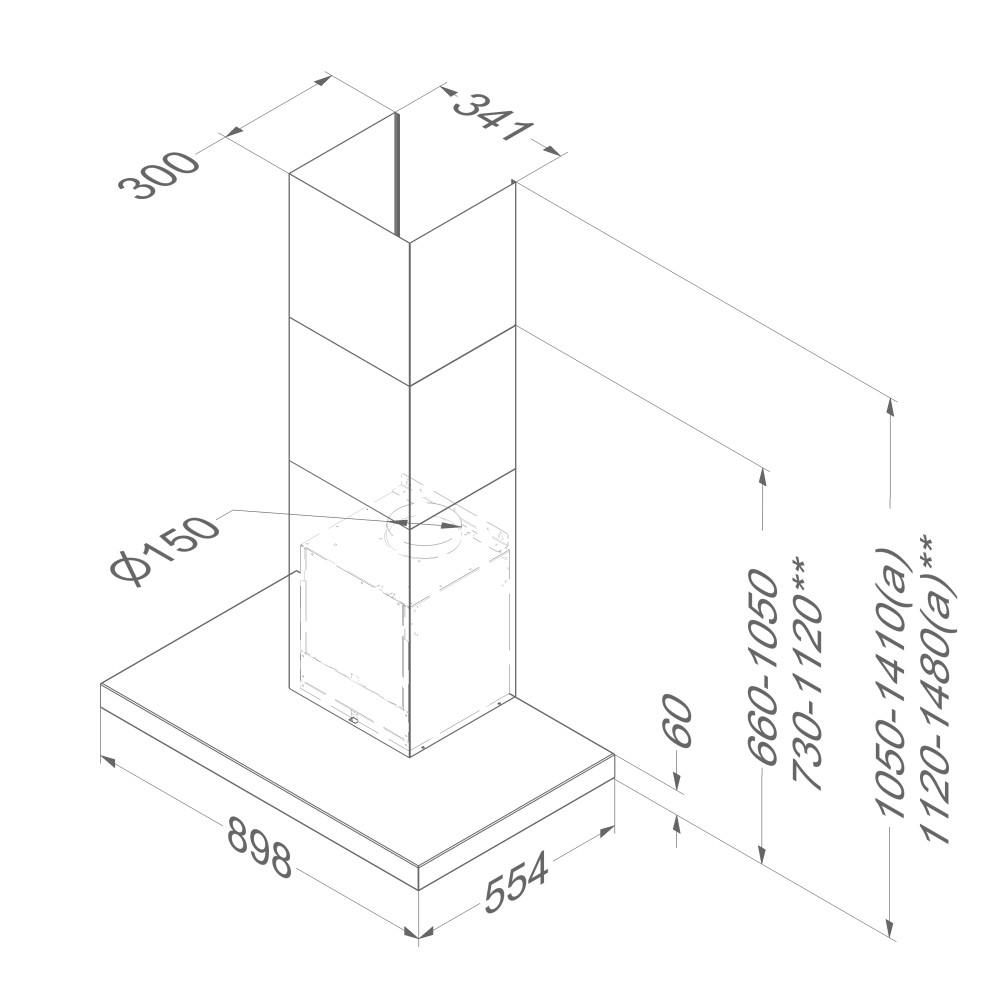 Novy Dampkap toebehoren 7600100