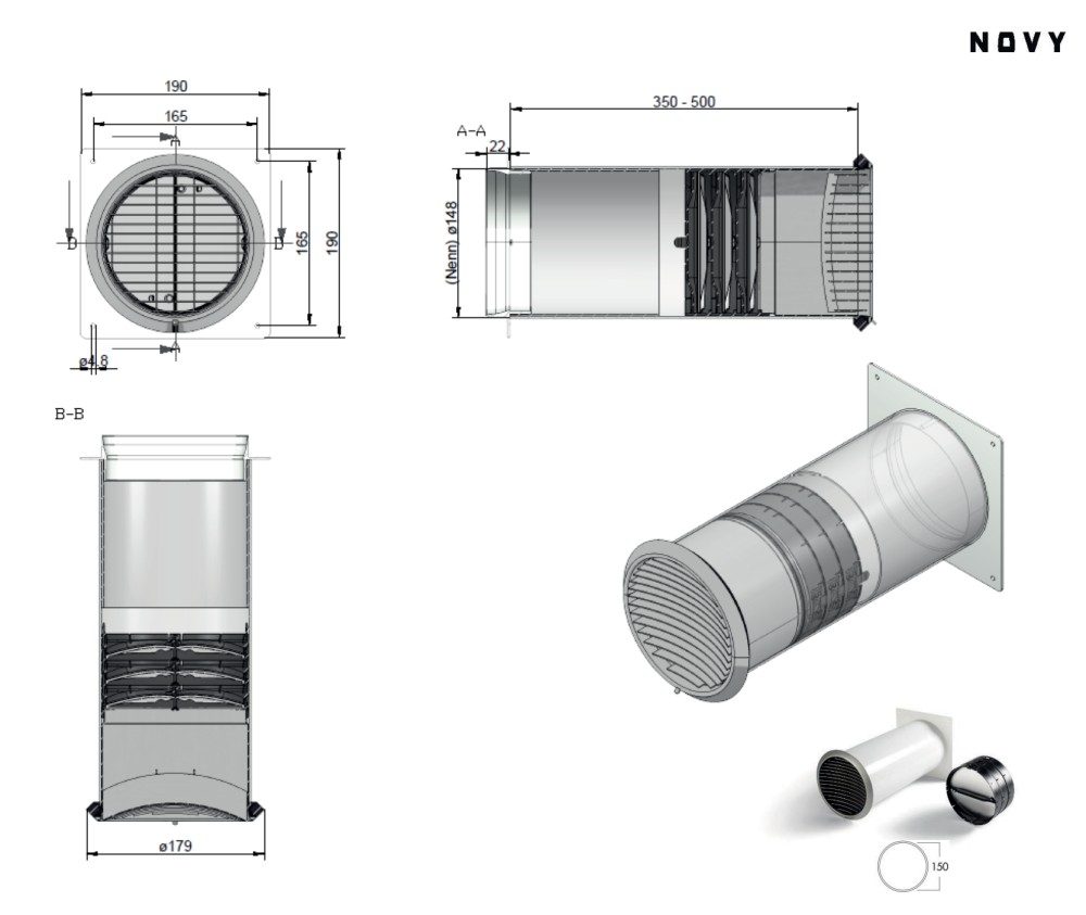 Novy Dampkap toebehoren 906420