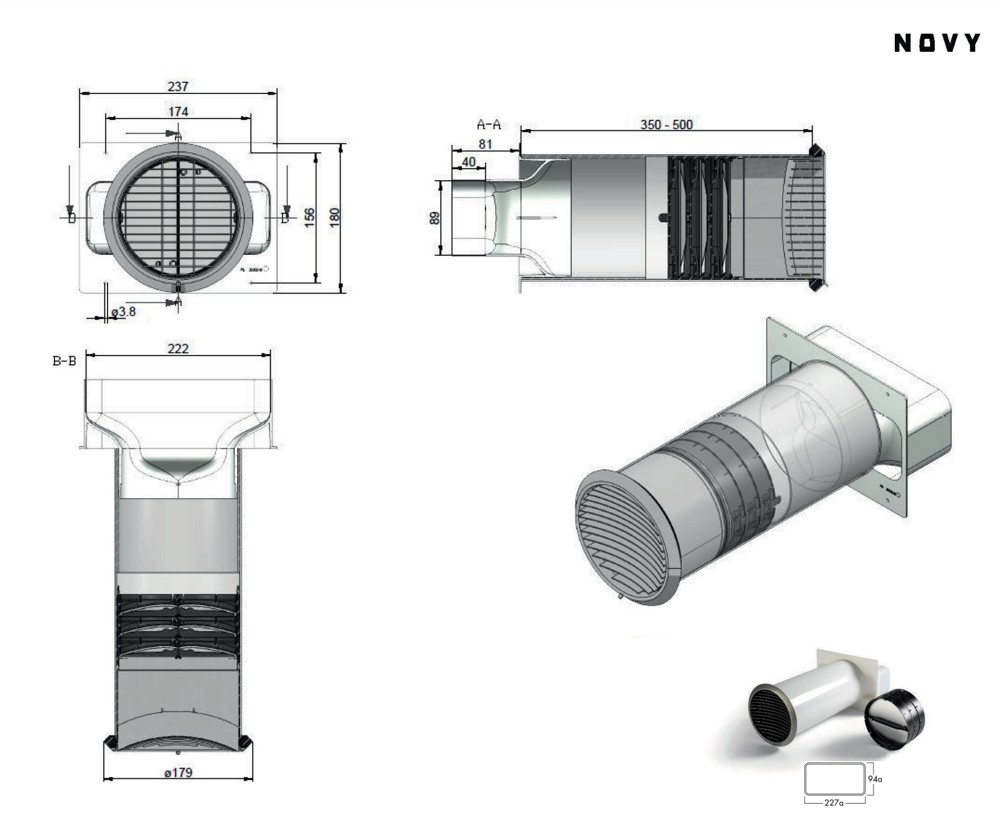 Novy Dampkap toebehoren 906425