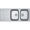 Franke Dubbele spoelbak AZX 6211 - Vooraanzicht