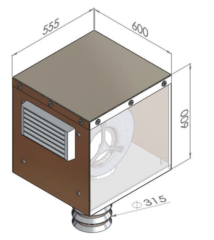 Venduro Dampkap toebehoren B-EC-PD 30