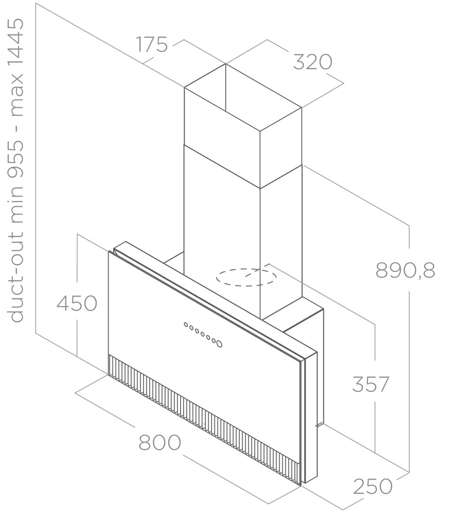 Elica Dampkap wand/schouw PRF 0164980 A