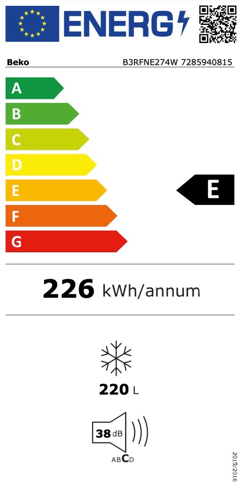 Beko Diepvries B 3RFNE274 W