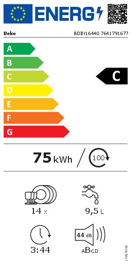 Beko Vaatwasser volledig integreerbaar 60cm BDIN 16440