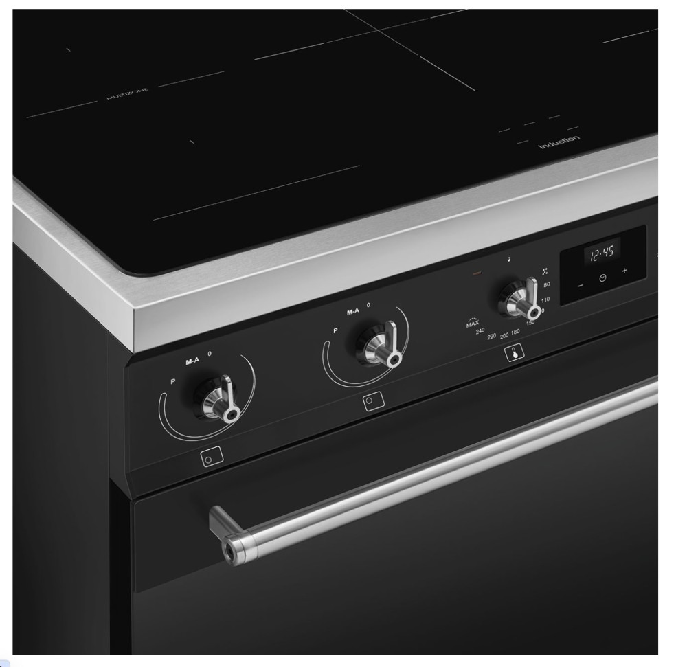 Smeg Fornuis inductie kookplaat C 9IMMB 2