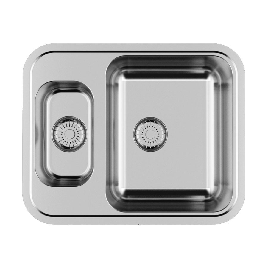 Caressi Anderhalve spoelbak CABLPP 1532R 50 - Vooraanzicht