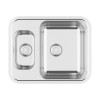 Caressi Anderhalve spoelbak CABLPP 1532R 50 - Vooraanzicht