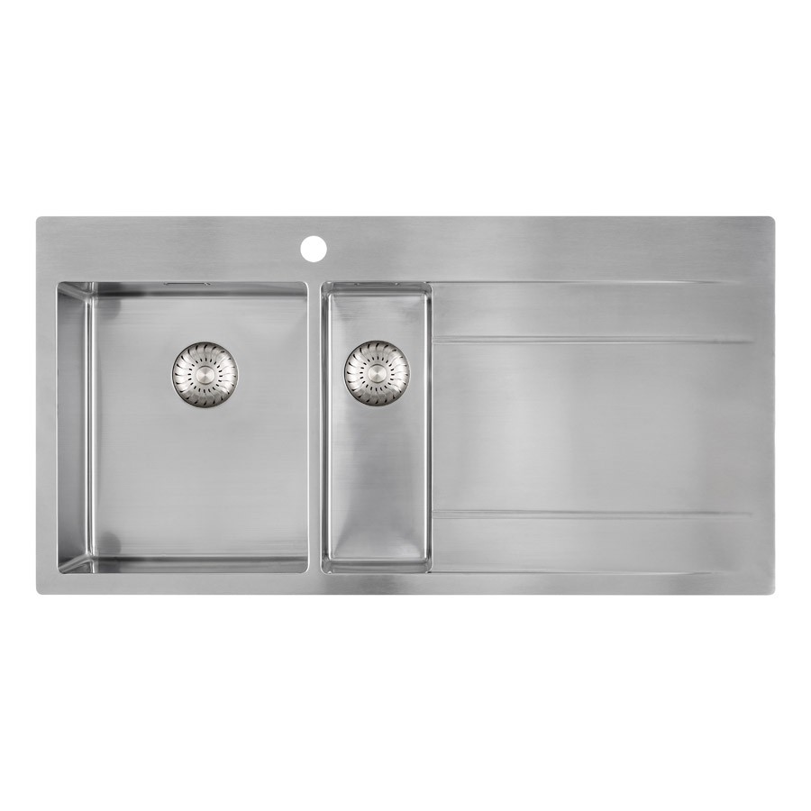 Caressi Anderhalve spoelbak CAPP 3415 ABL - Vooraanzicht