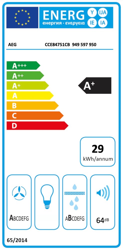 AEG Kookplaat met ingebouwde dampafzuiging CCE 84751 CB