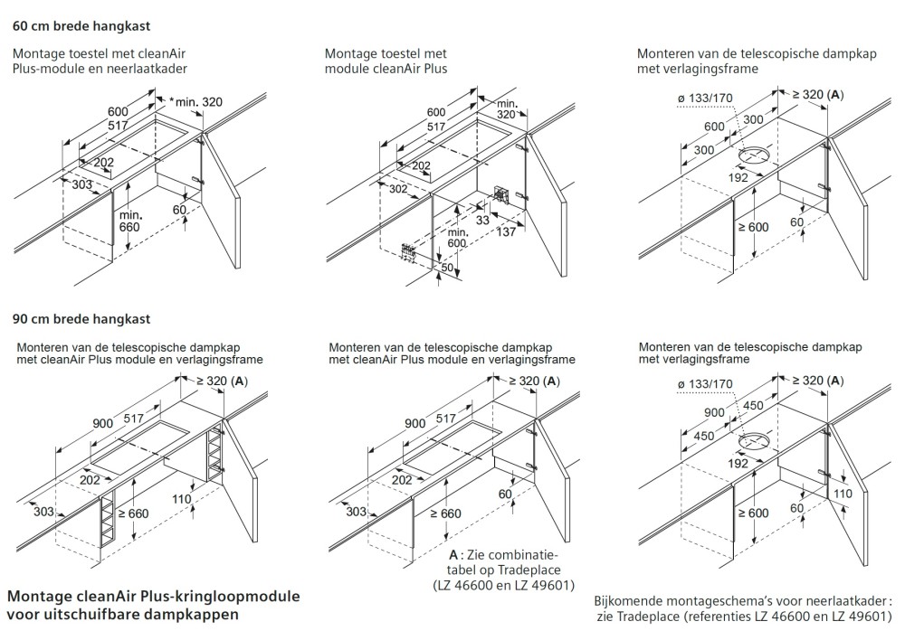Siemens Dampkap toebehoren HZ 9VRCR 1