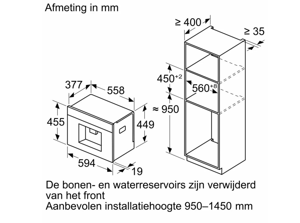 Bosch Koffie espresso Inbouw CTL 7181B 0