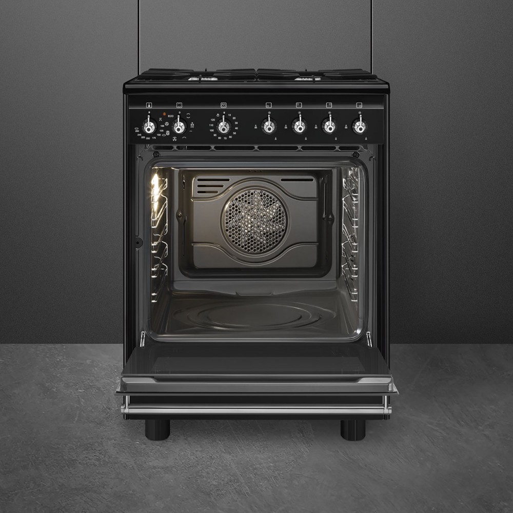 Smeg Fornuis gaskookplaat CX 61 GMBL