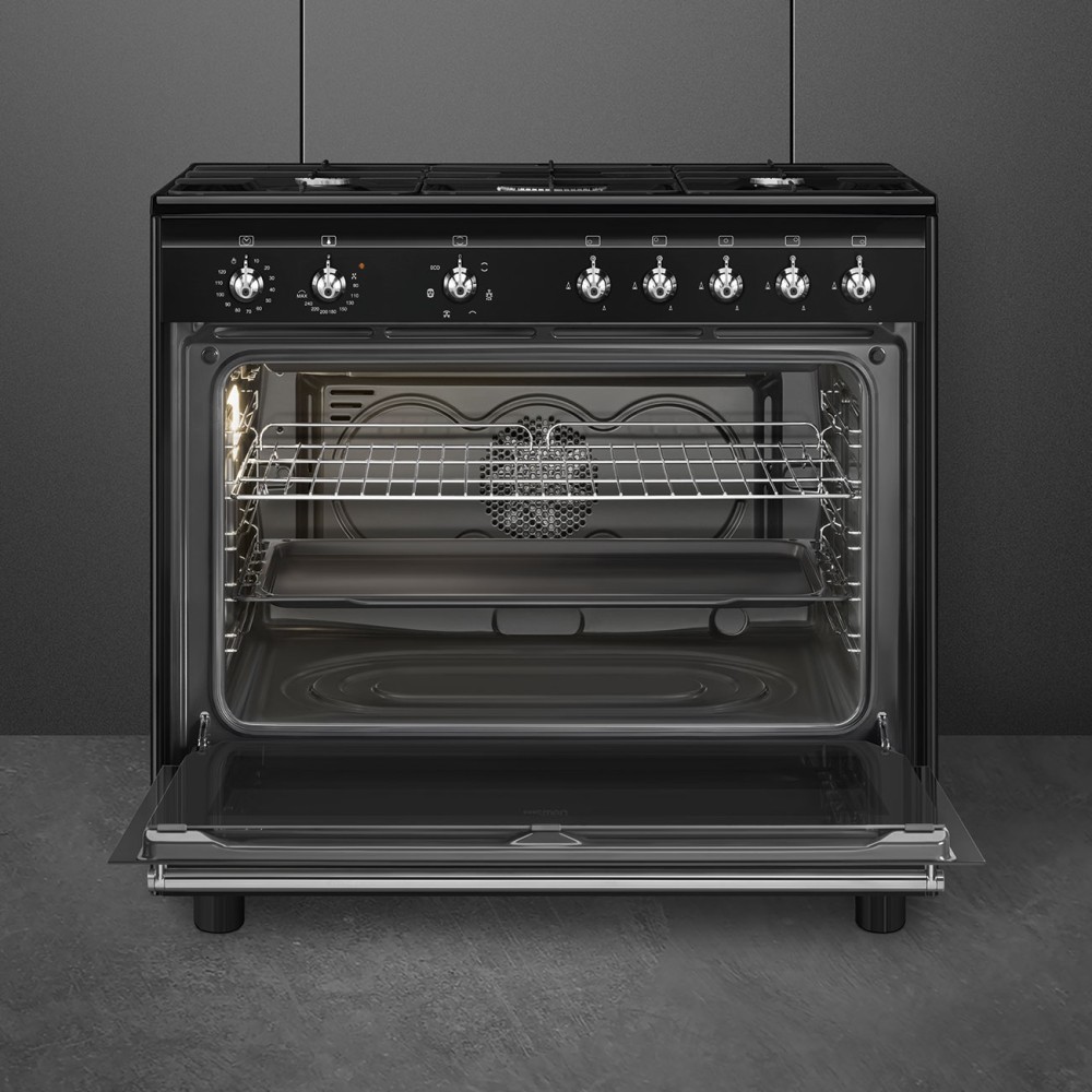 Smeg Fornuis gaskookplaat  CX 91 GMBL