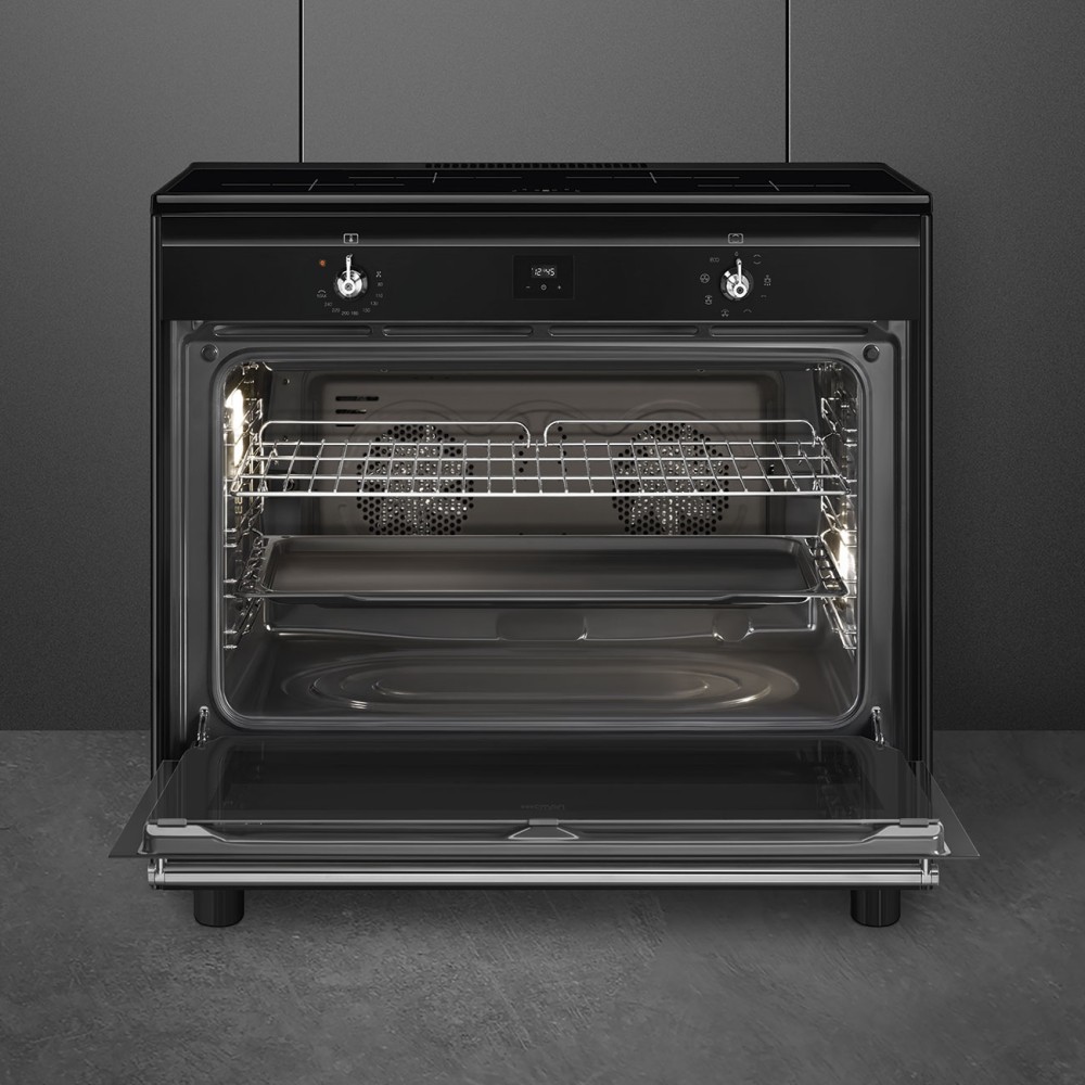 Smeg Fornuis inductie kookplaat CX 91 IMBL